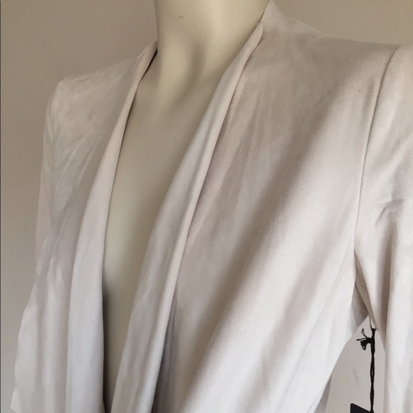 Blazer nude suede NWT - Picture 2 of 3